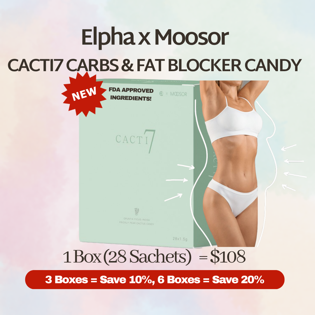 MOOSOR CACTI7 CARBO & FAT BLOCKER CANDY - 28 SACHETS