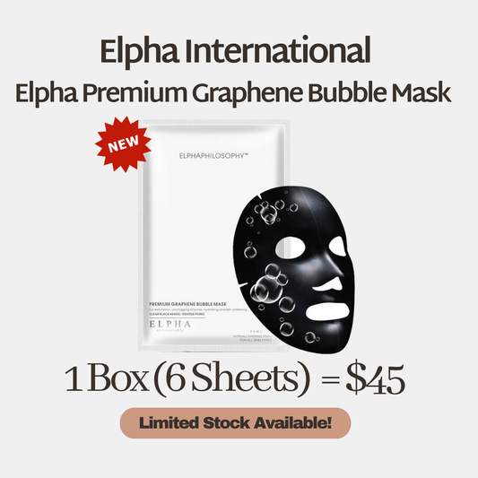 Elpha Premium Graphene Bubble Mask – Exfoliation | Hydration | All Skin Types (6 Sheets/Box)