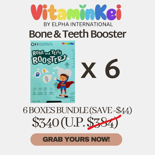 [6 Boxes] VitaminKei Bone and Teeth Booster 14 Sachets by Elpha International